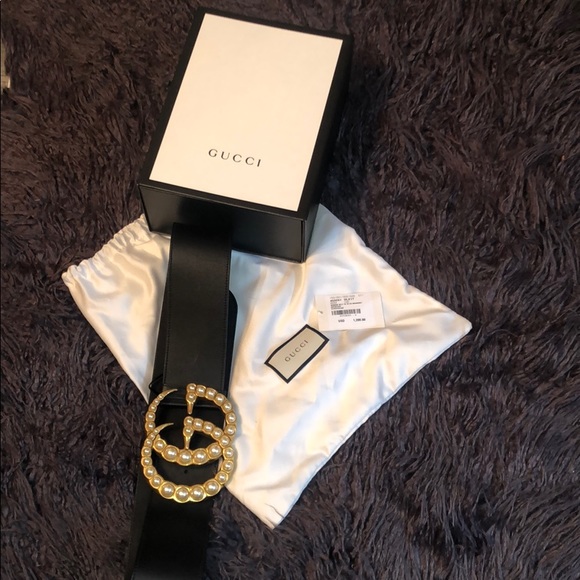 gucci marmont pearl belt